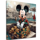 Slika na platnu - Mickey Mouse in Luxus | različne dimenzije